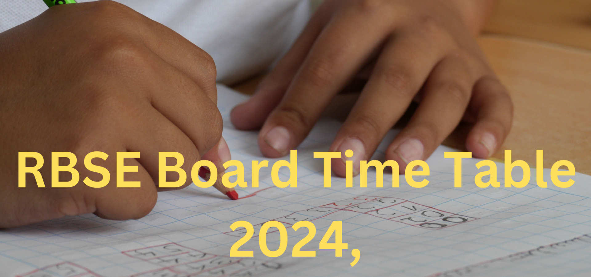 RBSE Board Time Table 2024,