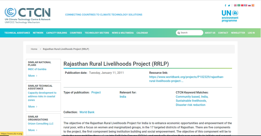 Rajasthan Rural Livelihoods Project