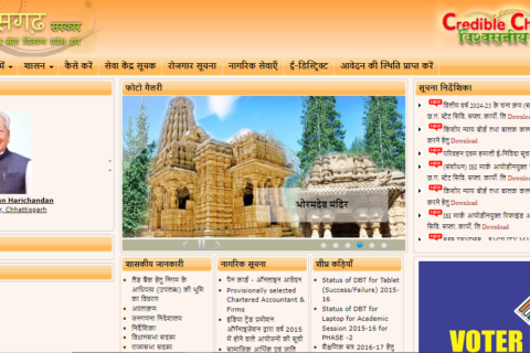 Chhattisgarh government website list